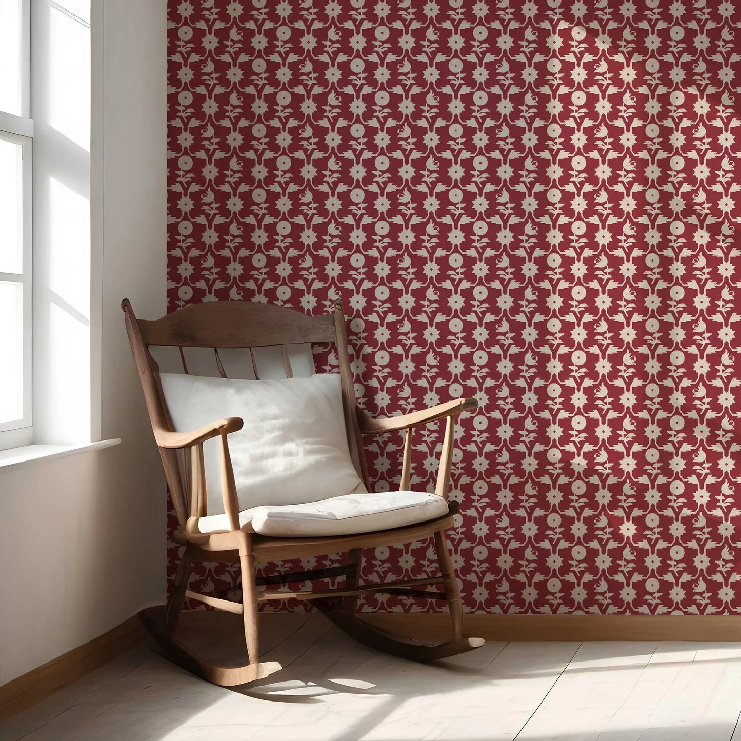 Wild Bloom Wallpaper - Maroon Myth