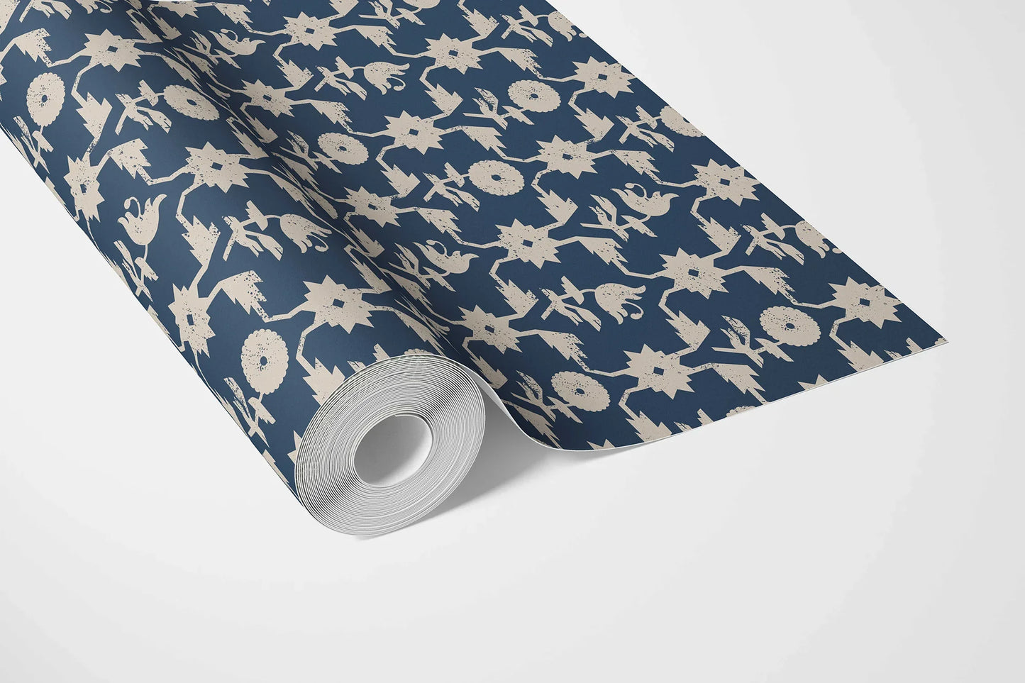 Wild Bloom Wallpaper - Indigo Canopy
