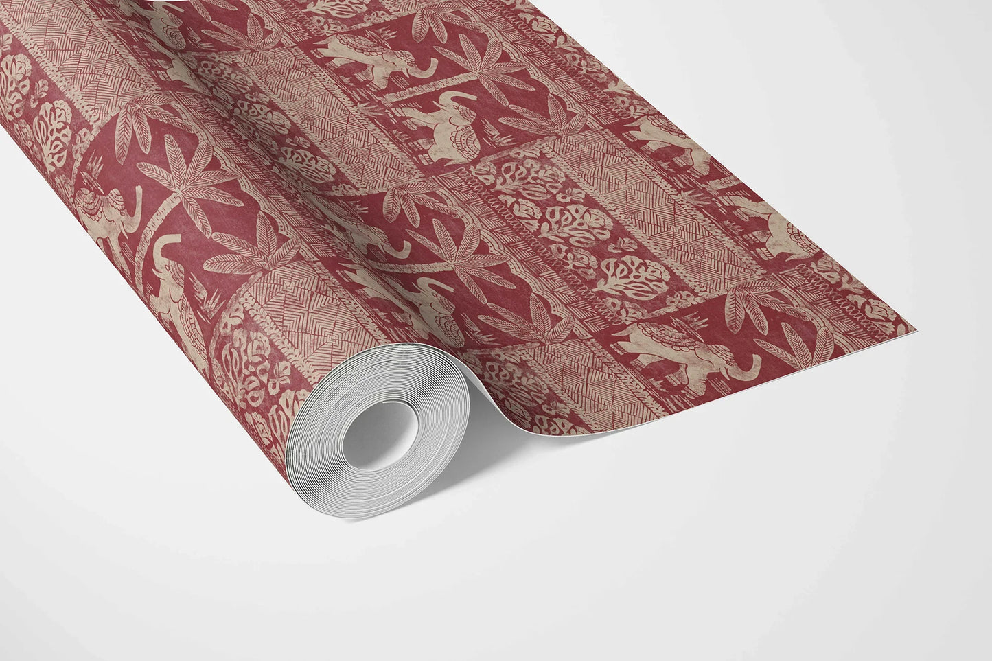 Elephant Grove Wallpaper - Cranberry Bark