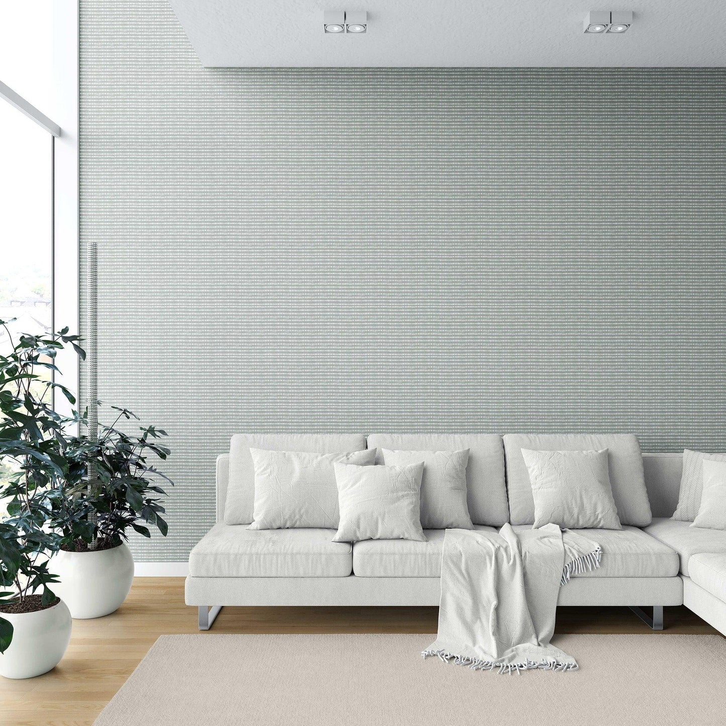 Shibori Drift Wallpaper - Sage Smoke