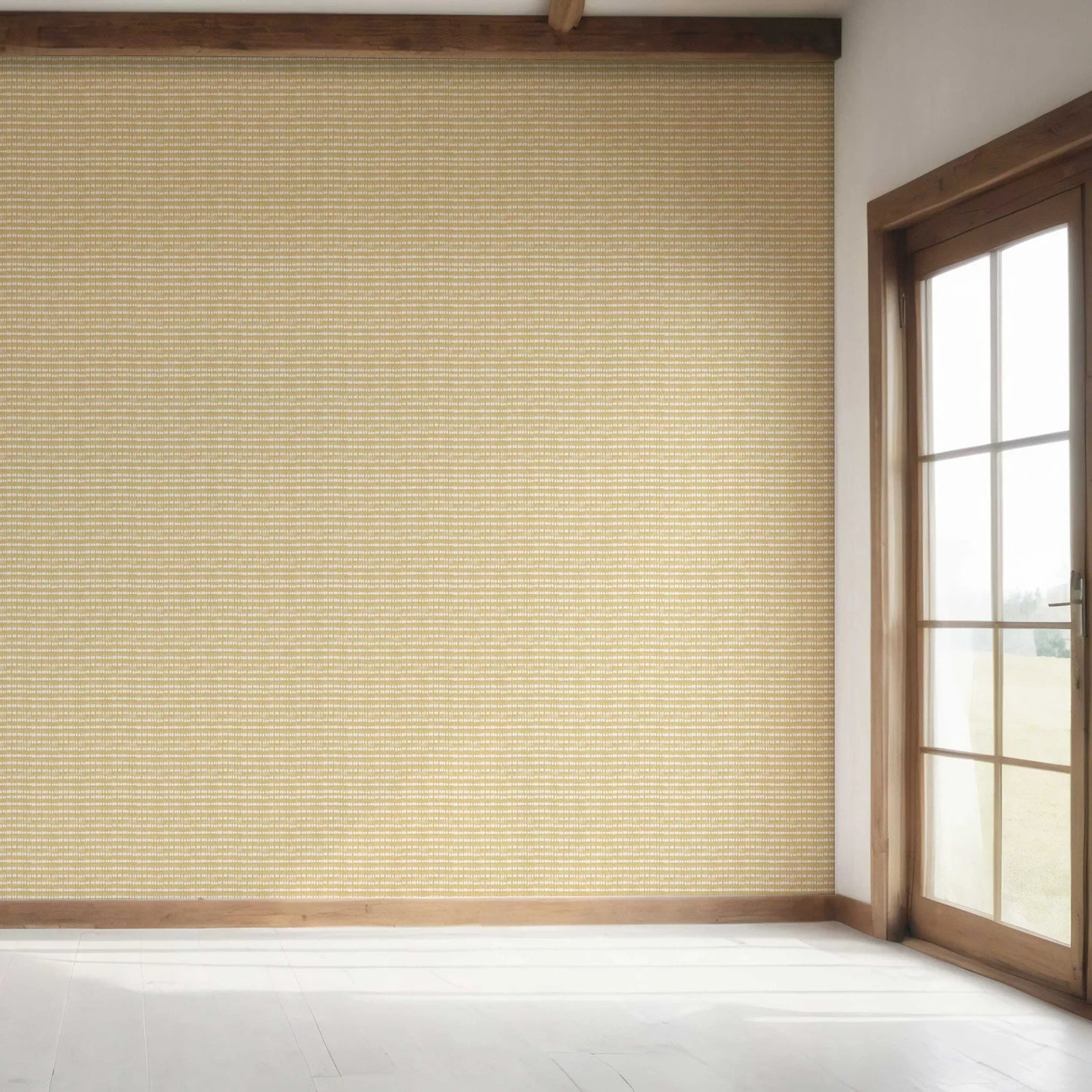 Shibori Drift Wallpaper - Sandy Yellow