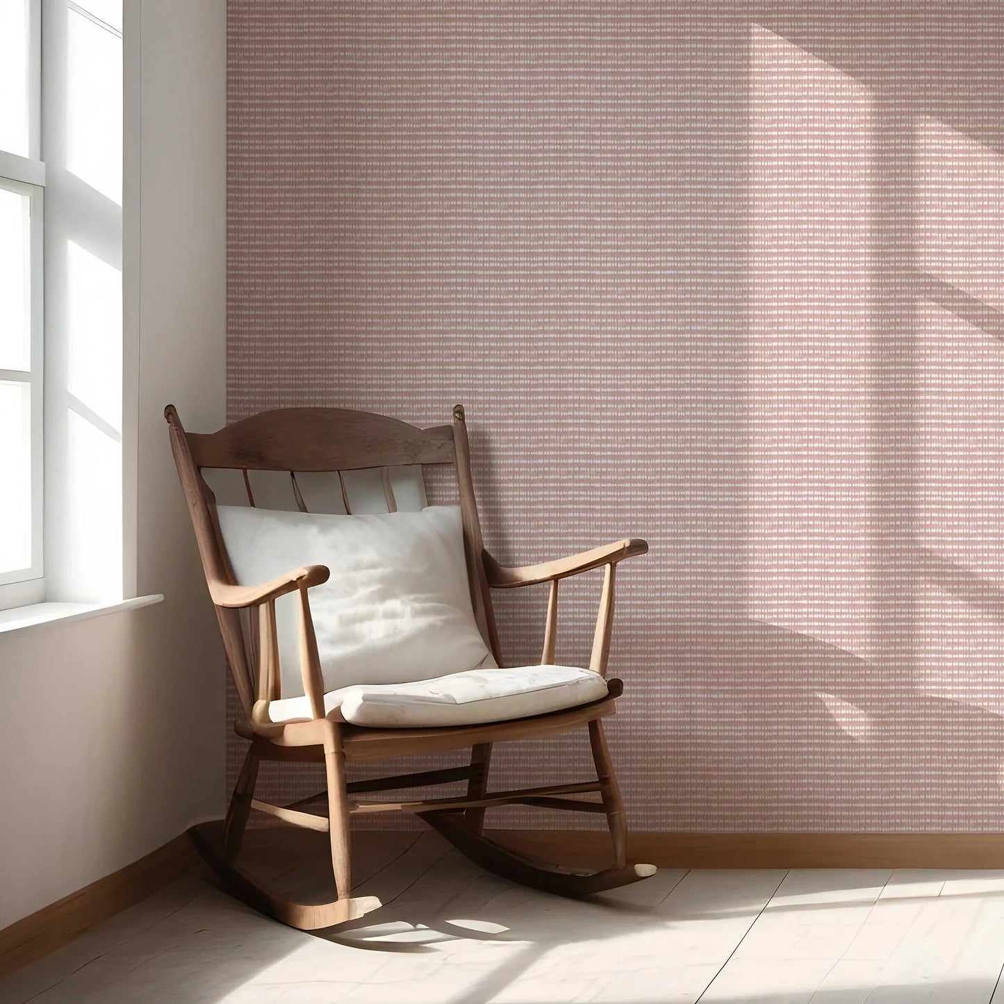 Shibori Drift Wallpaper - Terracotta Blush