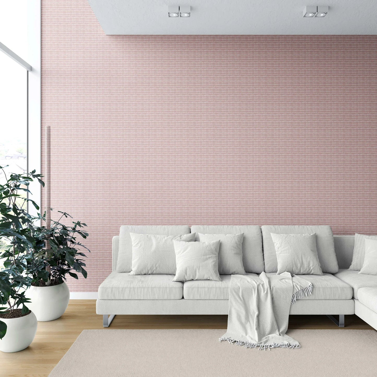 Shibori Drift Wallpaper - Terracotta Blush