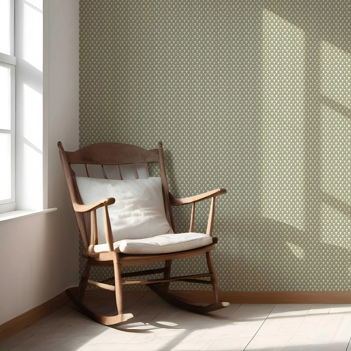 Jaipur Jaal Wallpaper - Olive Walk