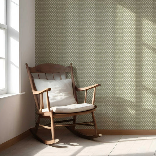 Jaipur Jaal Wallpaper - Olive Walk
