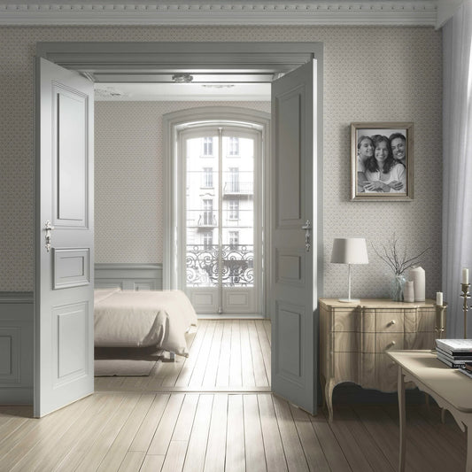 Haveli Harmony Wallpaper - Pebble Mist