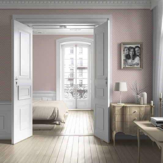 Haveli Harmony Wallpaper - Blushed Rouge