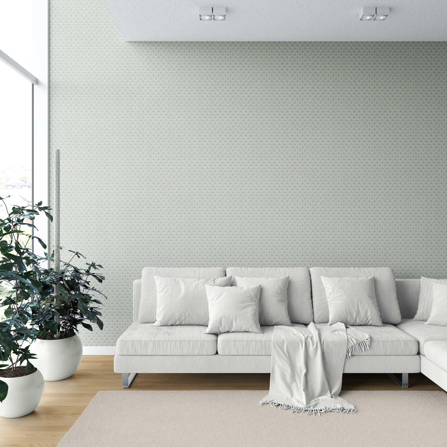 Haveli Harmony Wallpaper - Glacier Mist