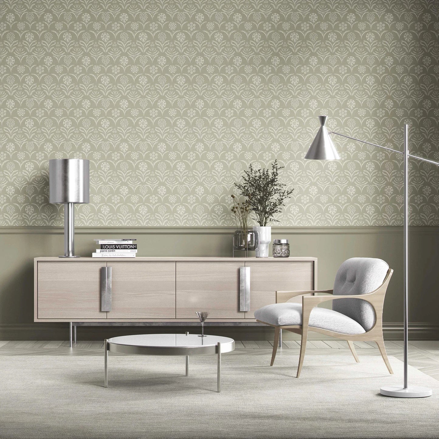 Gulistan Wallpaper - Olive Dust