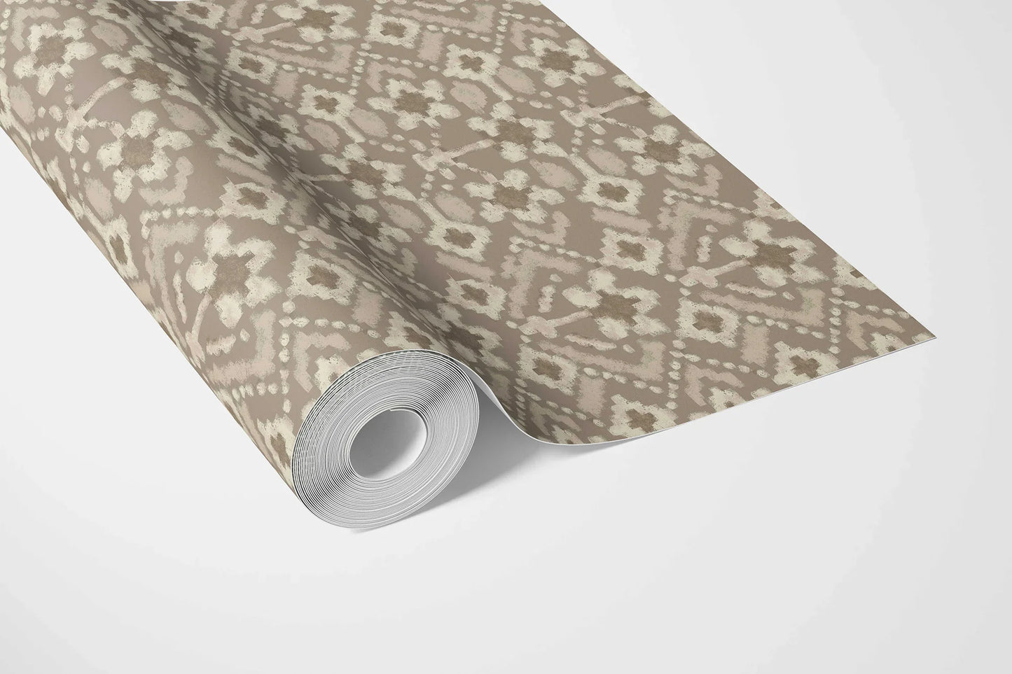 Ikat Bloom Wallpaper - Clay Dusk