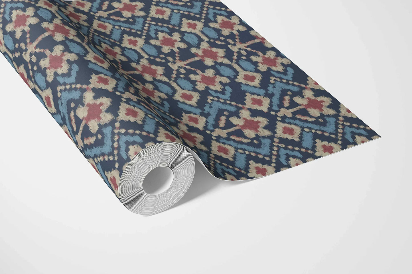 Ikat Bloom Wallpaper - Midnight Glen