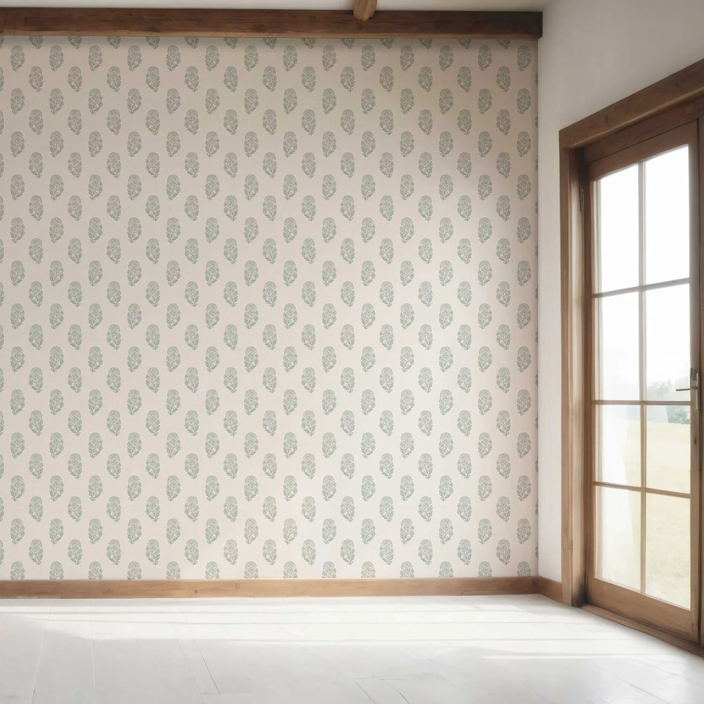 Paisley Grove Wallpaper - Sage Bloom