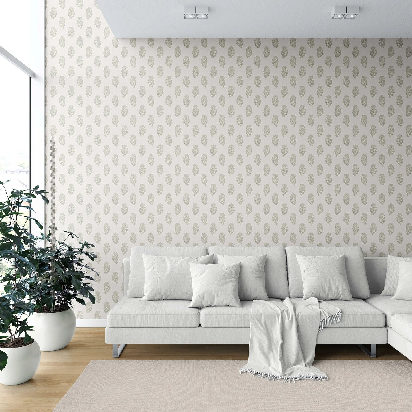 Paisley Grove Wallpaper - Olive Bloom