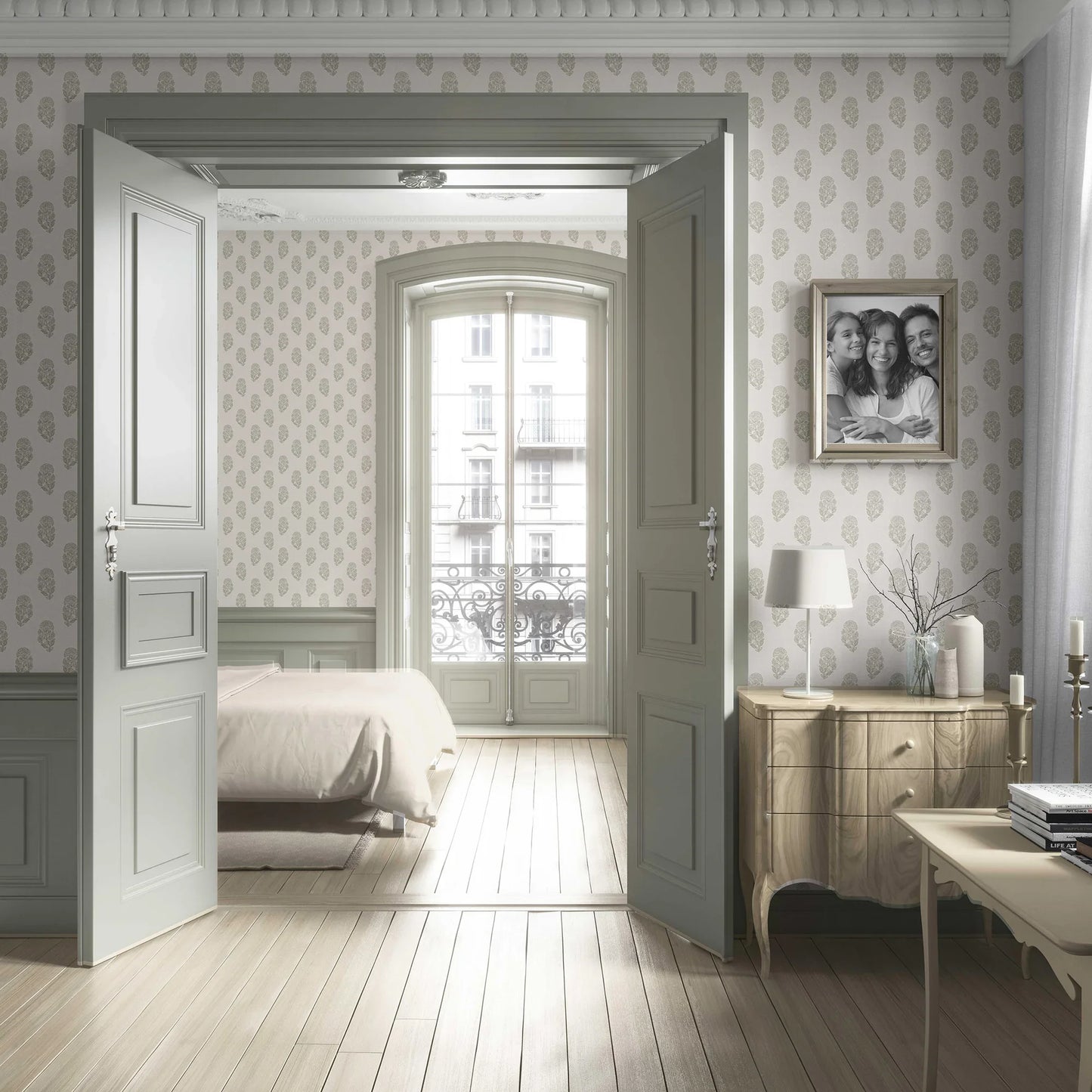 Paisley Grove Wallpaper - Olive Bloom