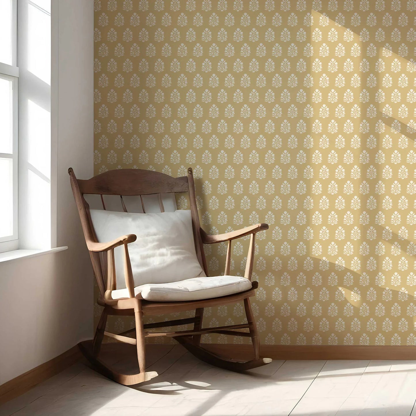 Verdant Boughs Wallpaper - Golden Barley