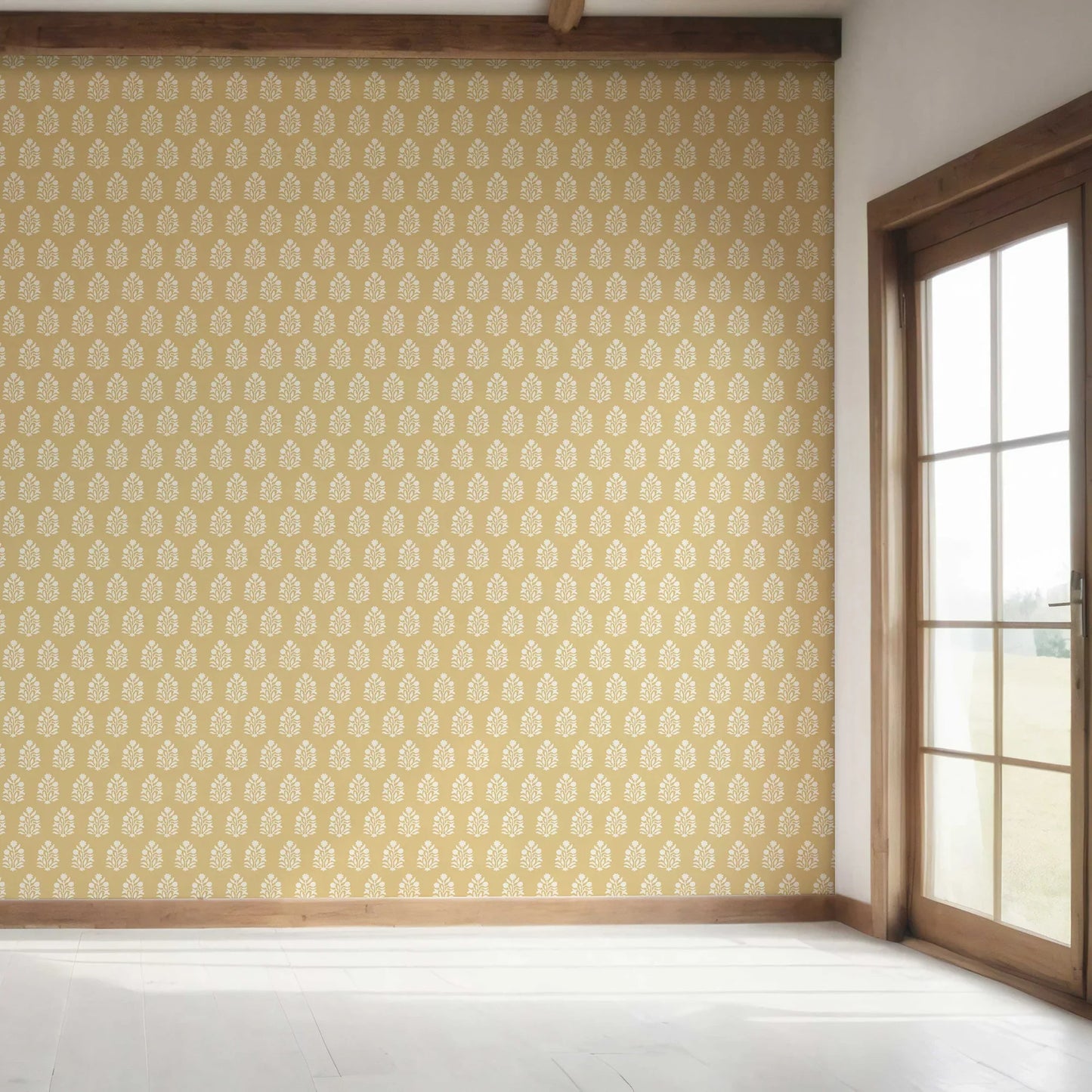 Verdant Boughs Wallpaper - Golden Barley
