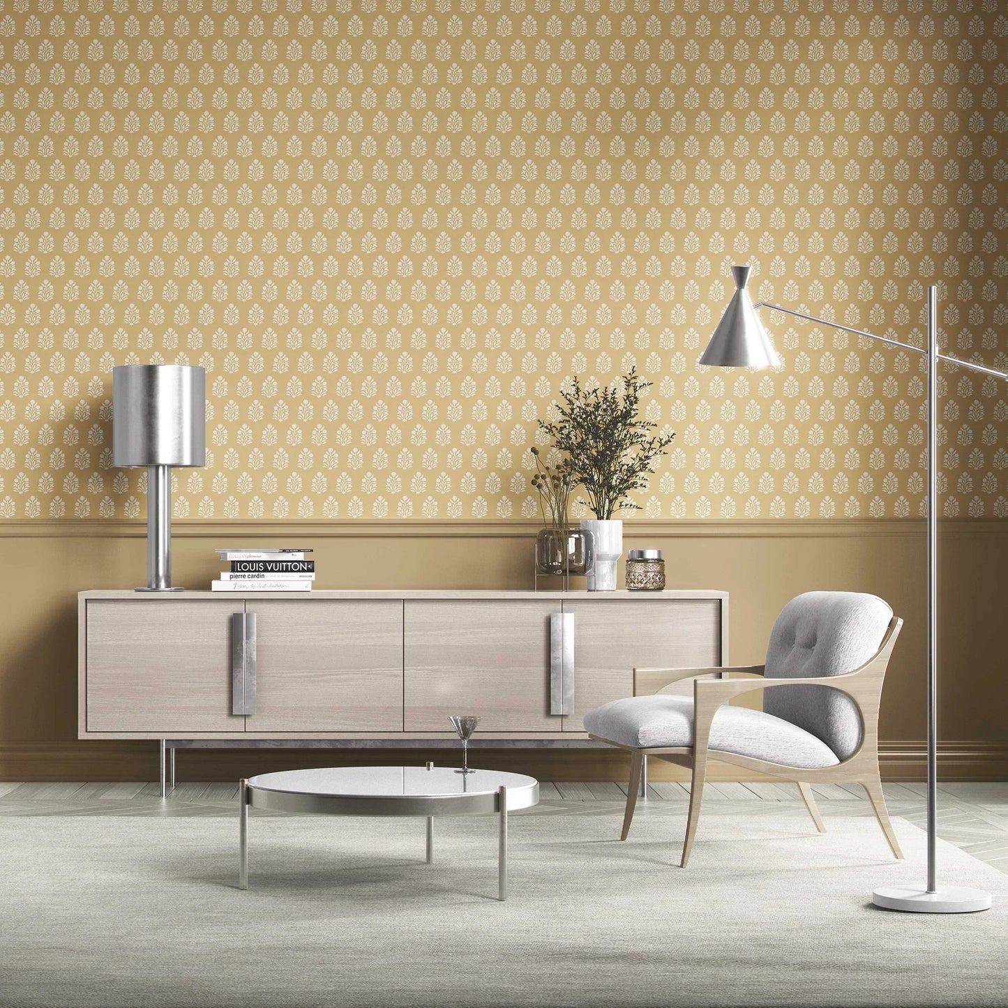 Verdant Boughs Wallpaper - Golden Barley