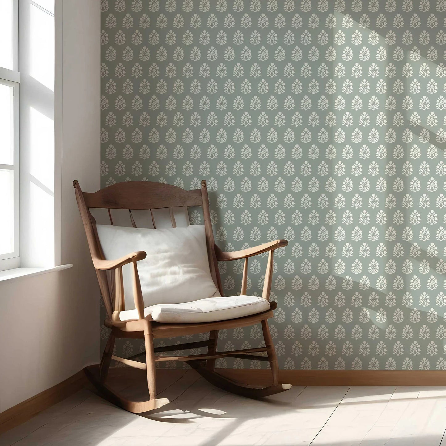 Verdant Boughs Wallpaper - Olive Mist