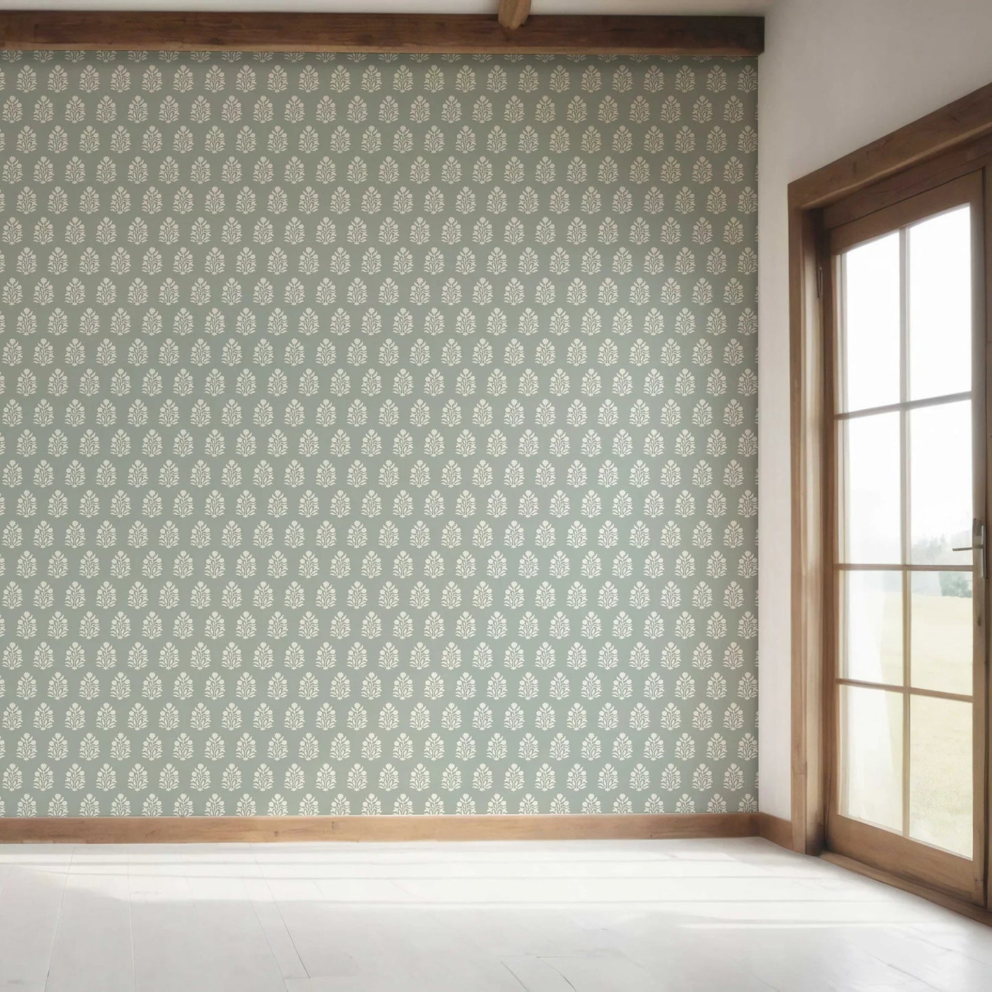Verdant Boughs Wallpaper - Olive Mist