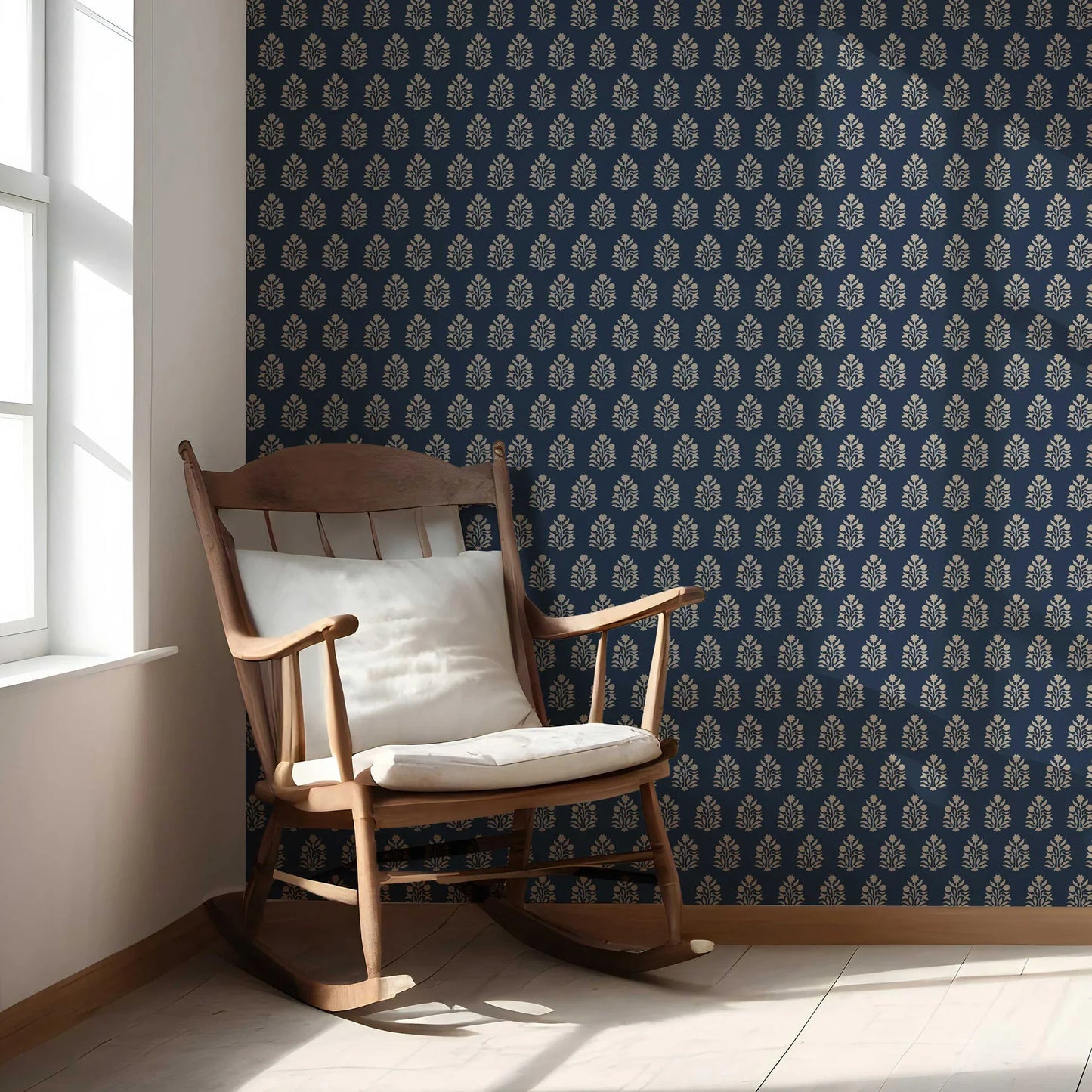 Verdant Boughs Wallpaper - Dusk Petal