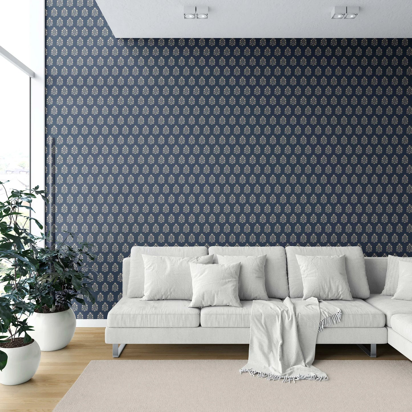 Verdant Boughs Wallpaper - Dusk Petal