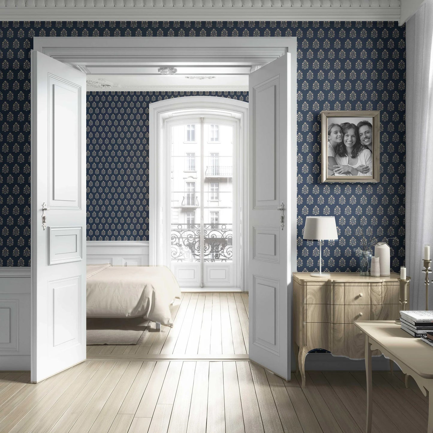 Verdant Boughs Wallpaper - Dusk Petal