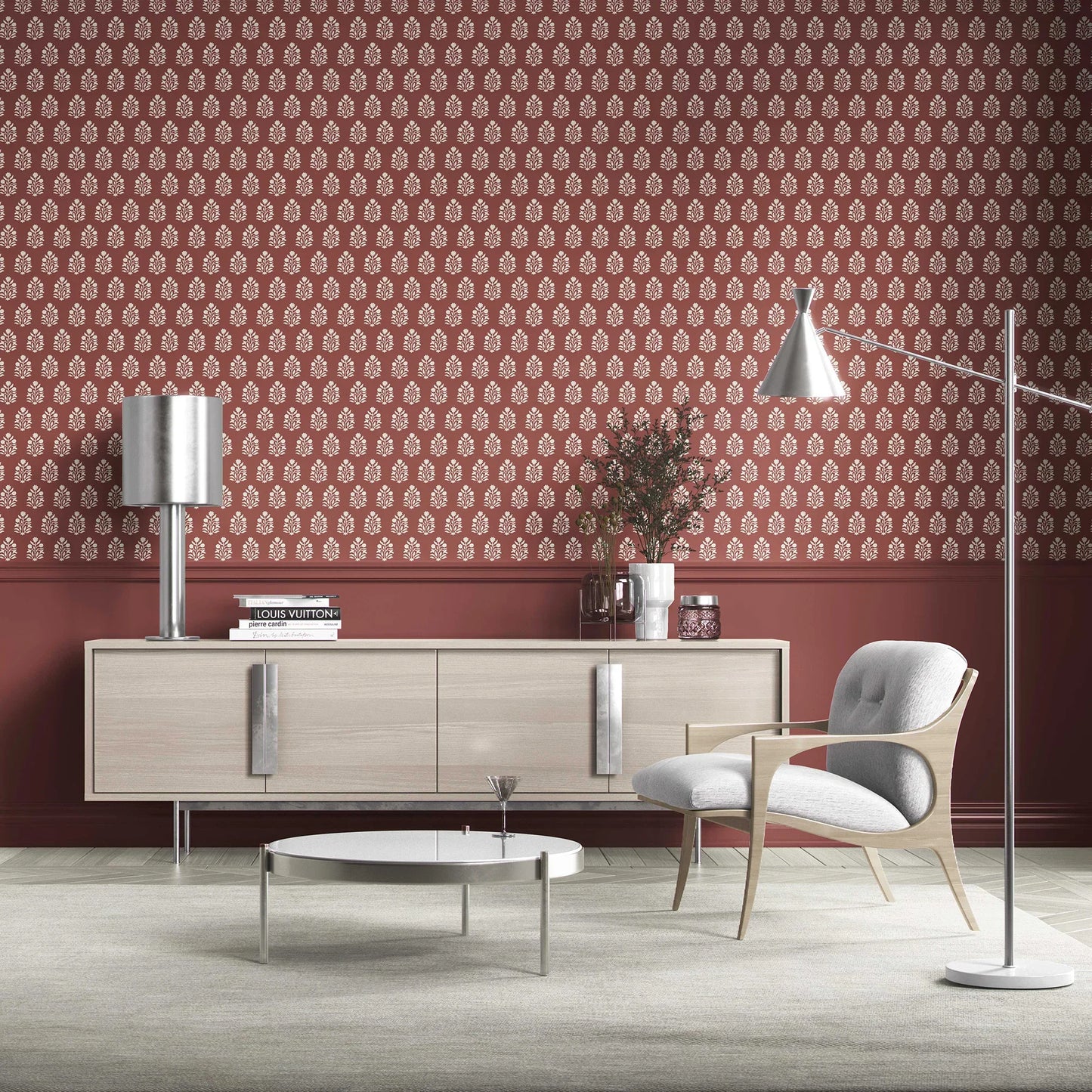 Verdant Boughs Wallpaper - Russet Bloom