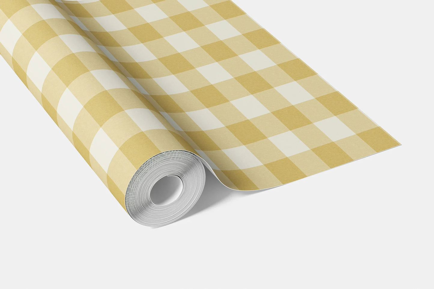 Bramwell Gingham Wallpaper - Butterfield Cream