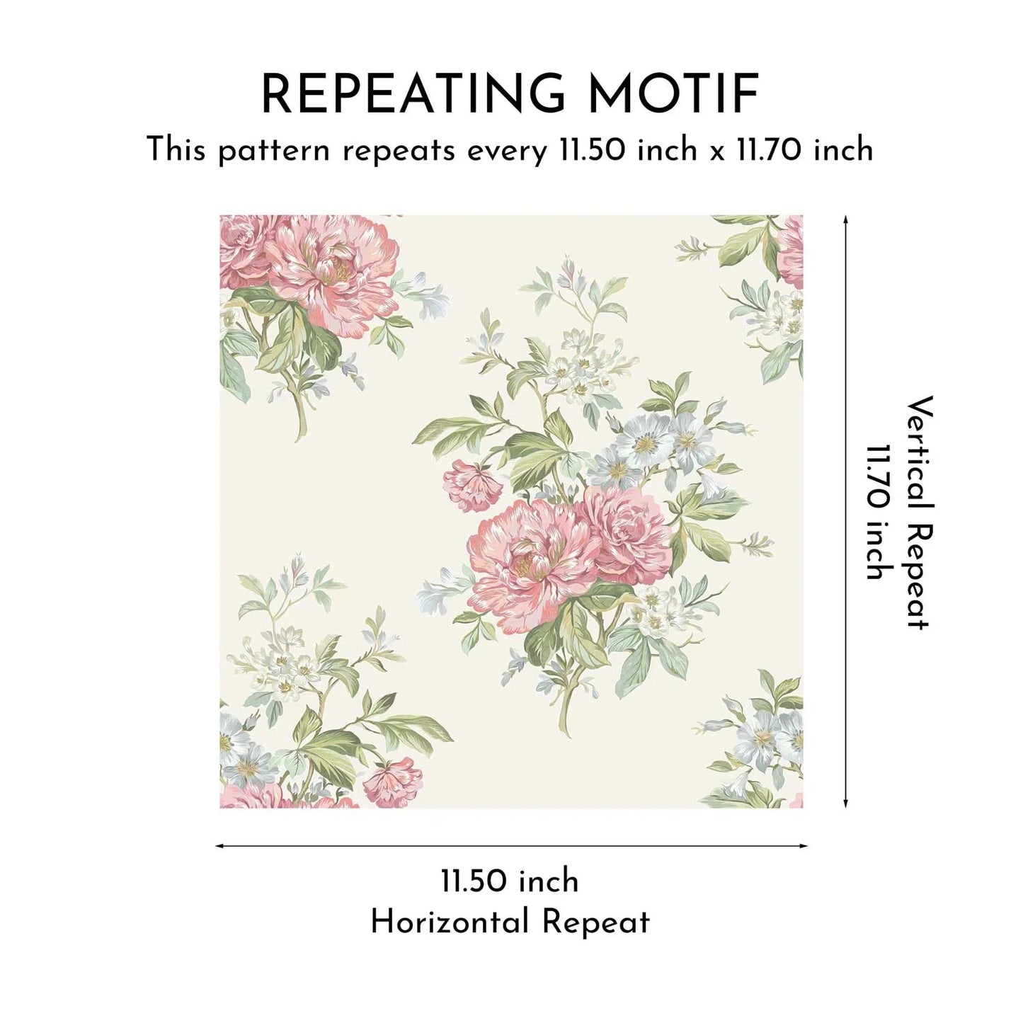 Rosemoor Wallpaper - Classic Cream