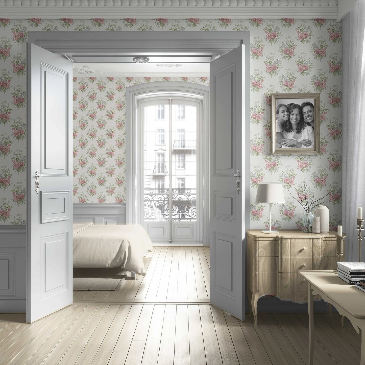 Rosemoor Wallpaper - Classic Cream