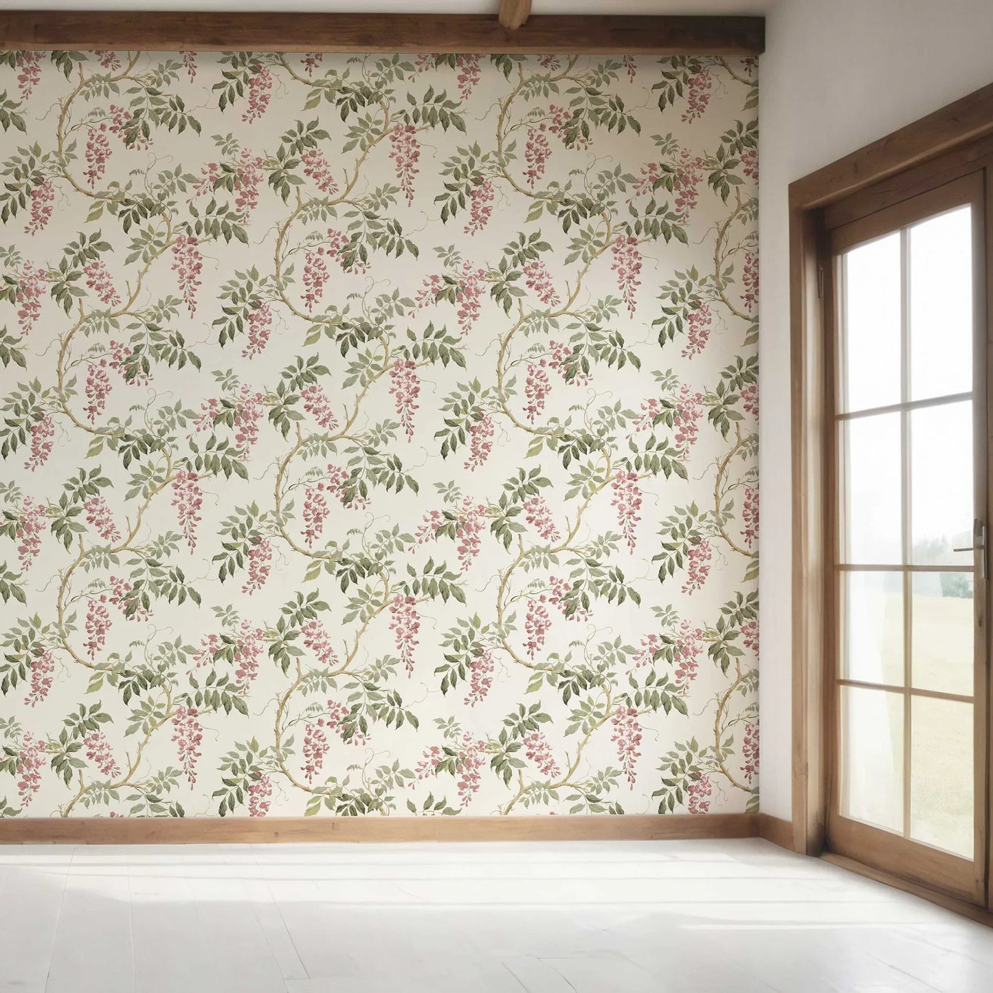 Wisterleigh Wallpaper - Rose Cascade
