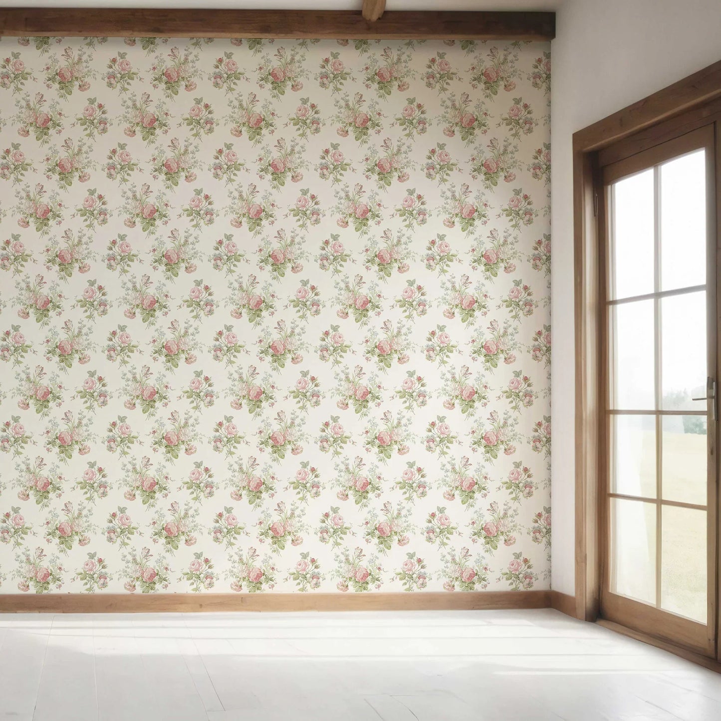 Briarcliff Wallpaper - Rose Elegance