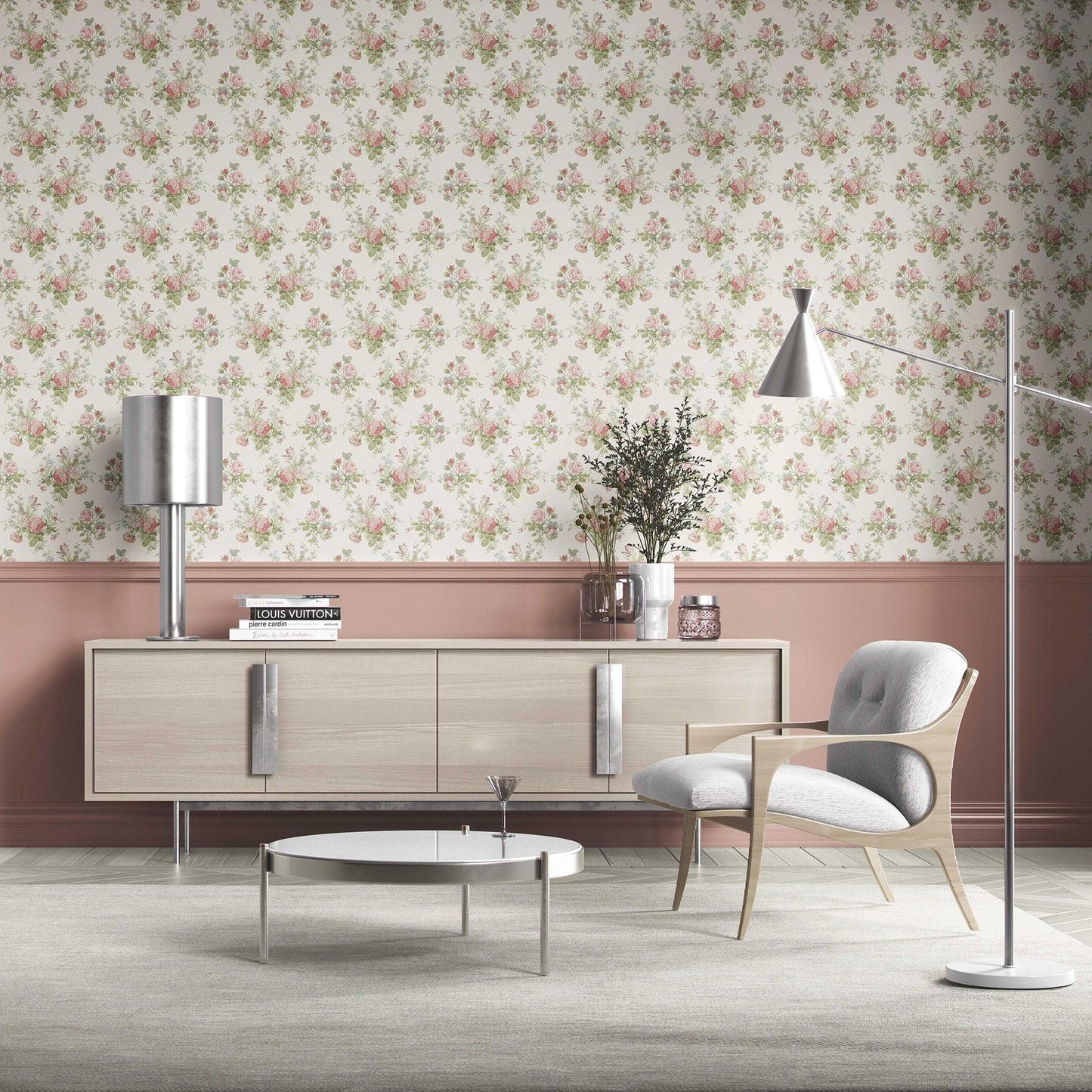 Briarcliff Wallpaper - Rose Elegance
