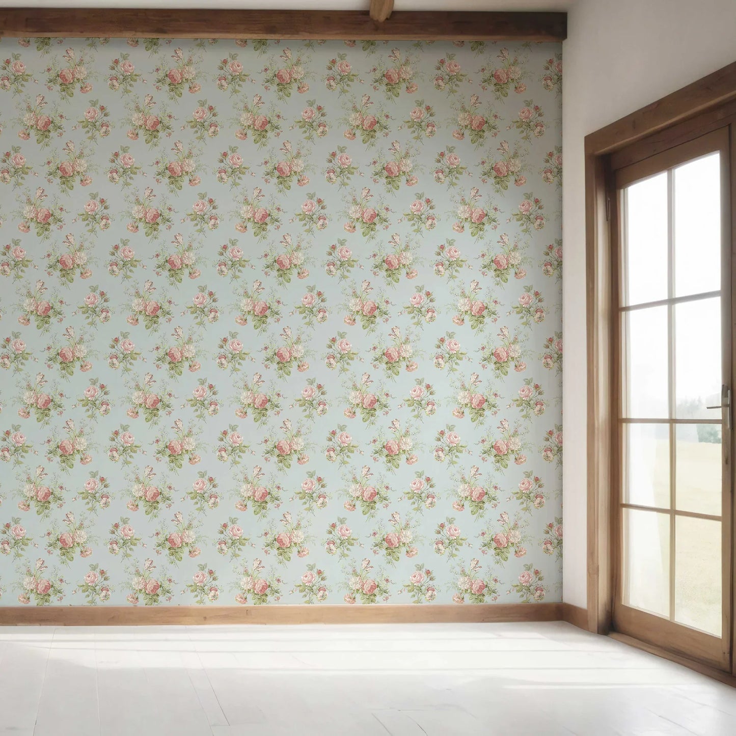 Briarcliff Wallpaper - Powder Blue Bloom