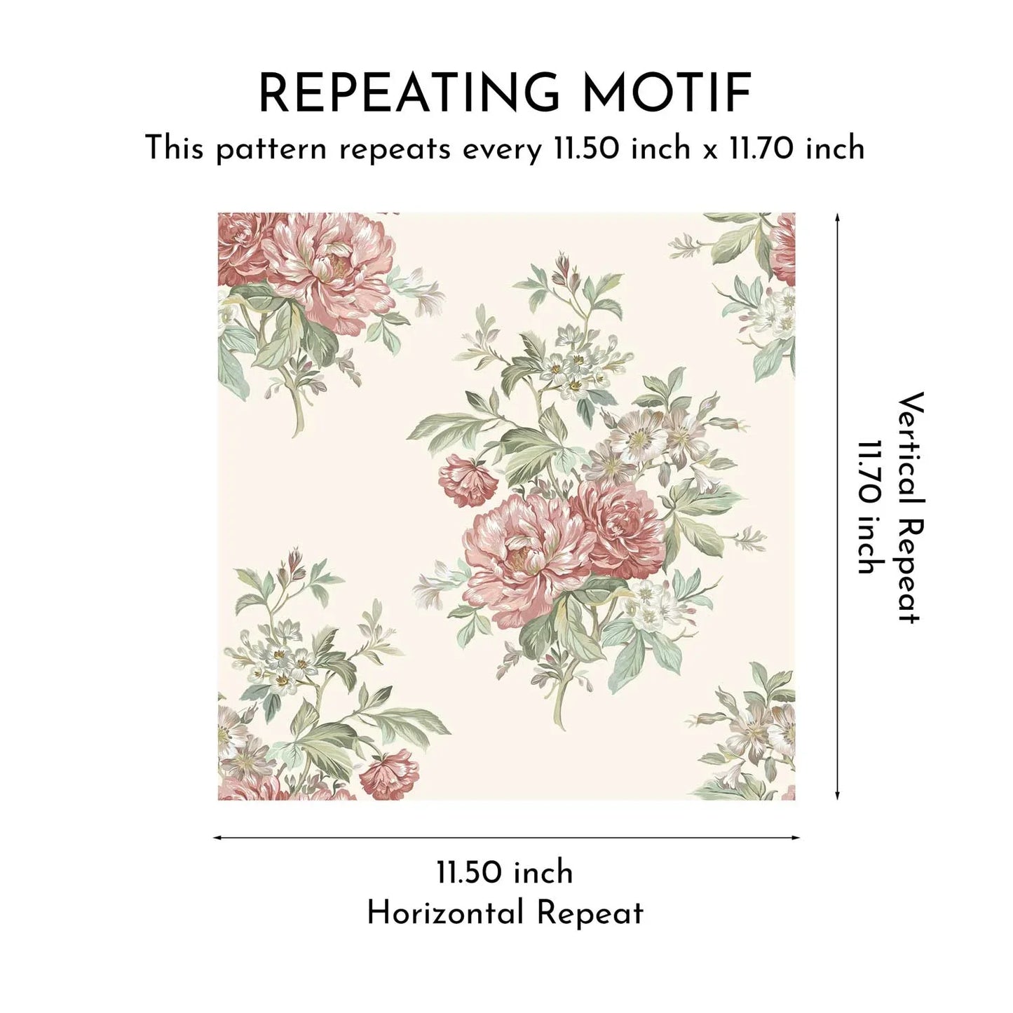 Rosemoor Wallpaper - Antique Ivory