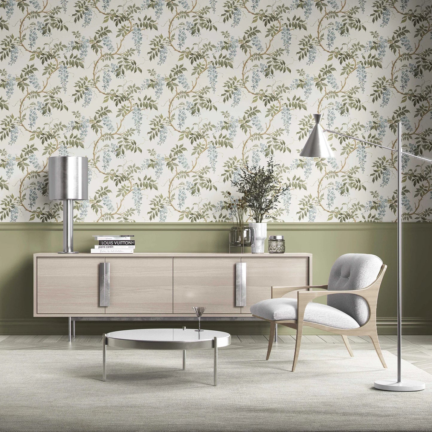 Wisterleigh Wallpaper - Sky Mist