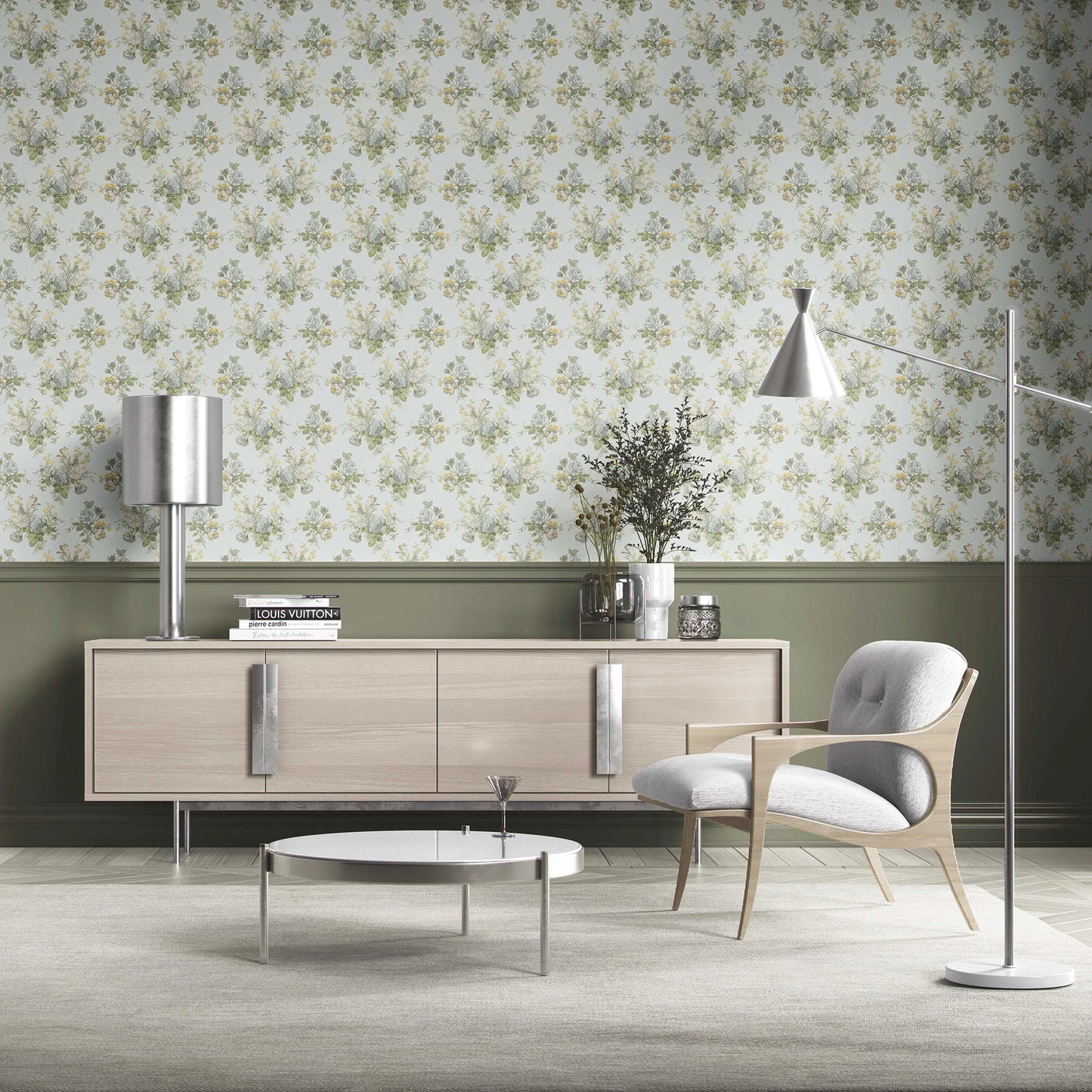 Briarcliff Wallpaper - Garden Mist