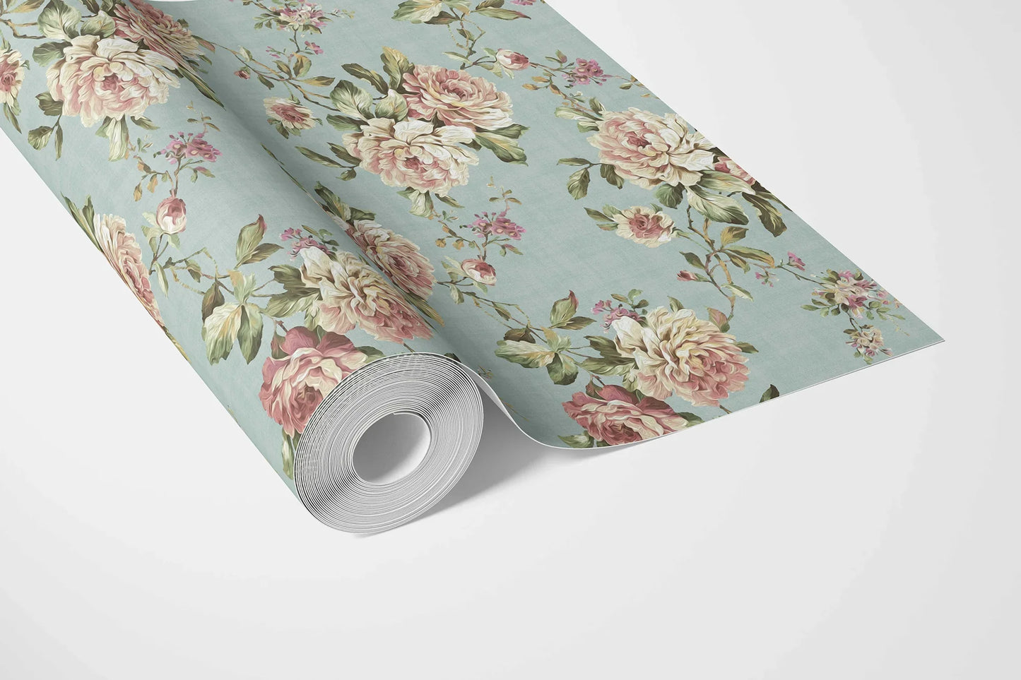 Ashbourne Manor Wallpaper - Vintage Teal
