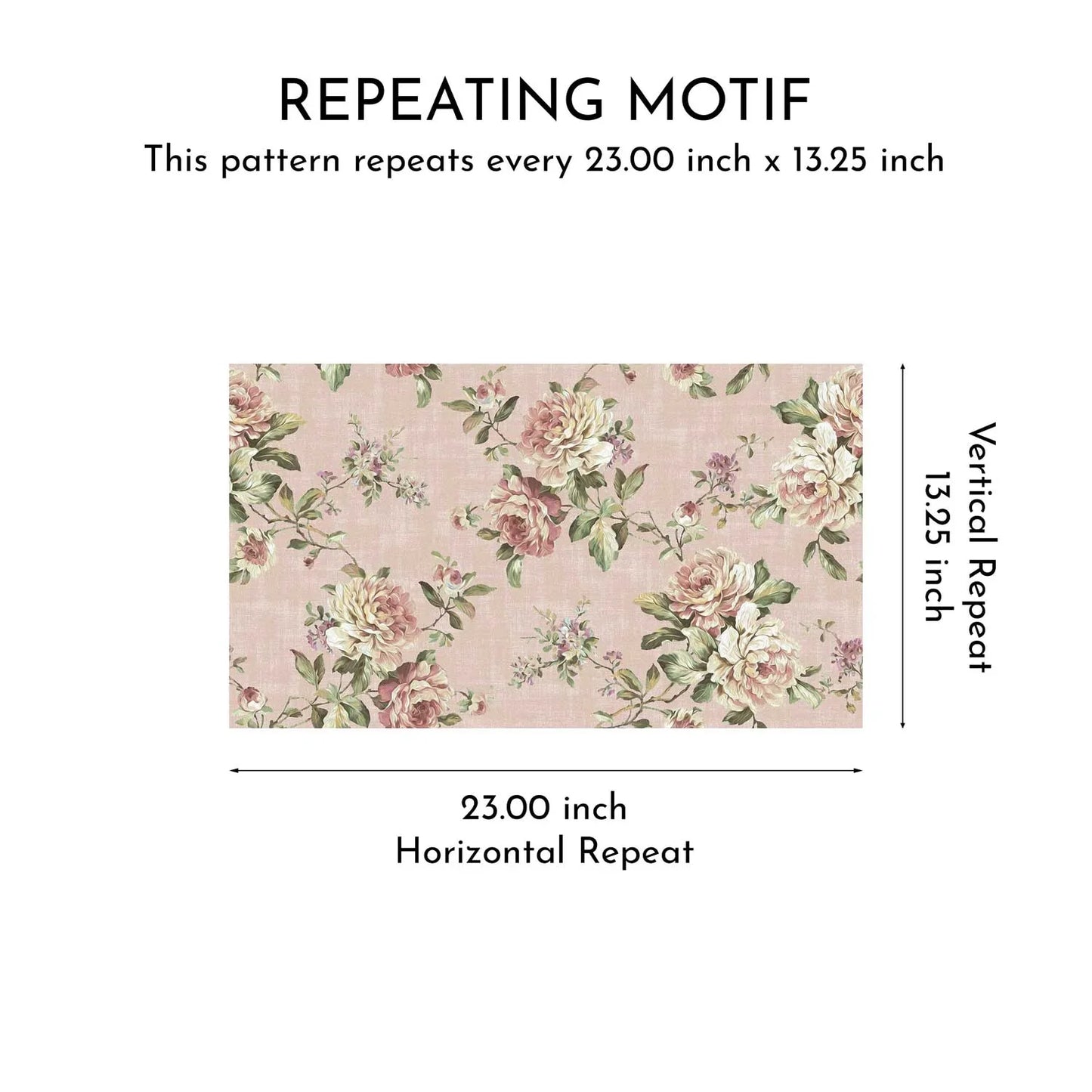 Ashbourne Manor Wallpaper - Blush Rose