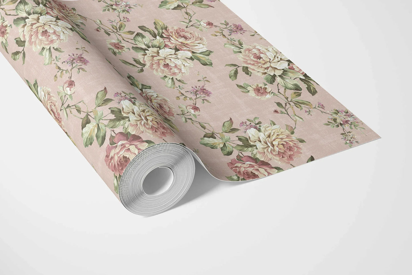 Ashbourne Manor Wallpaper - Blush Rose