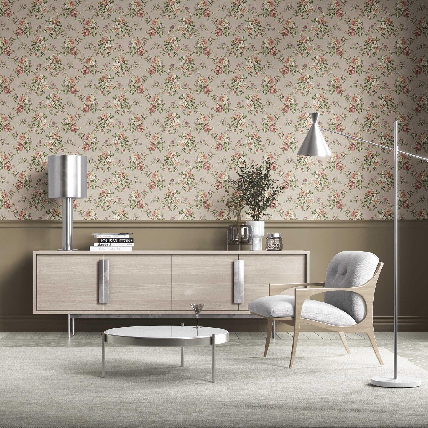 Ashbourne Manor Wallpaper - Classic Linen