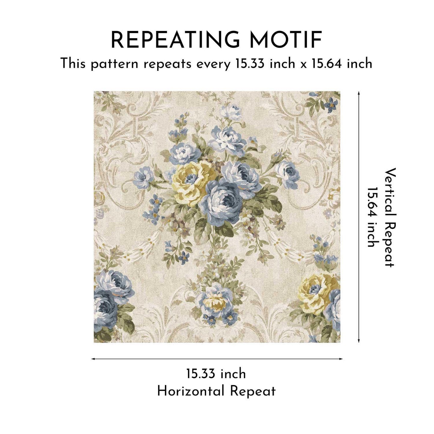 Belvoir Bloom Wallpaper - Cornflower Charm