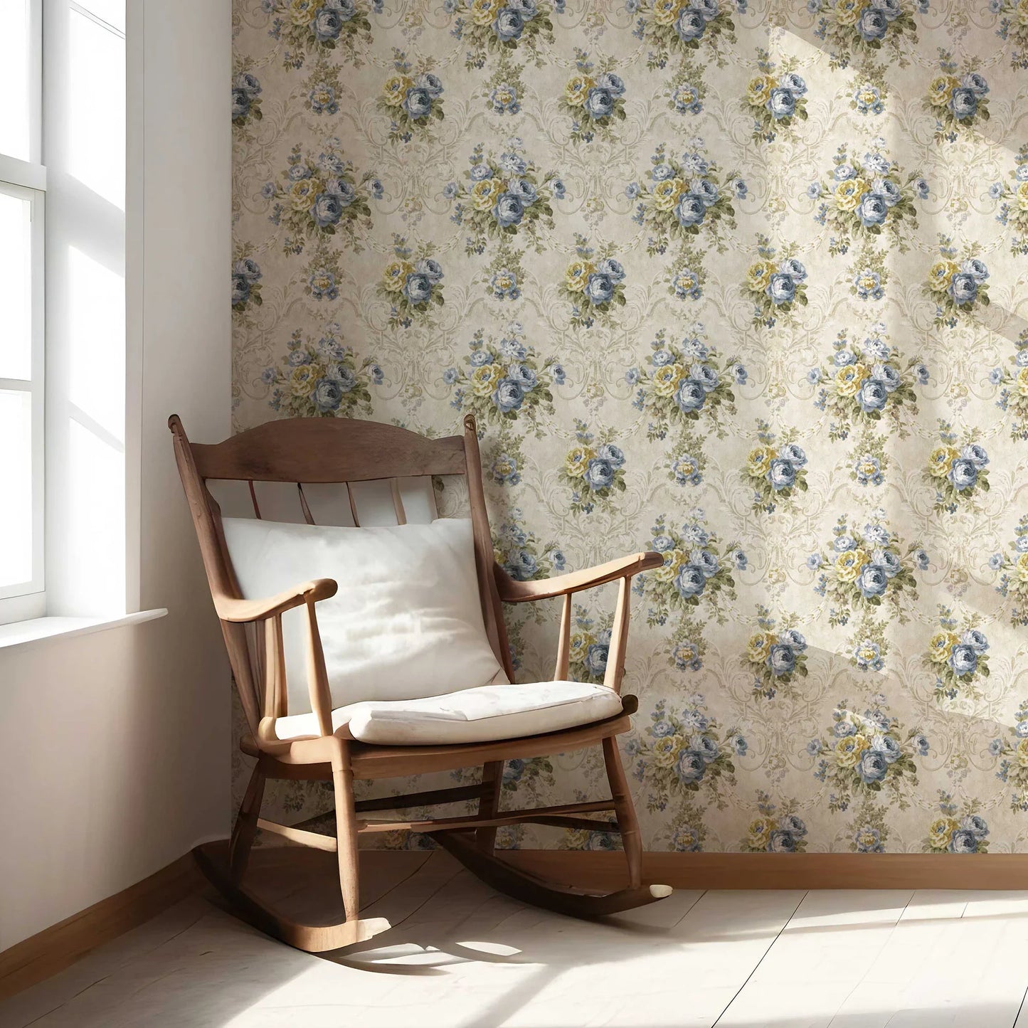 Belvoir Bloom Wallpaper - Cornflower Charm
