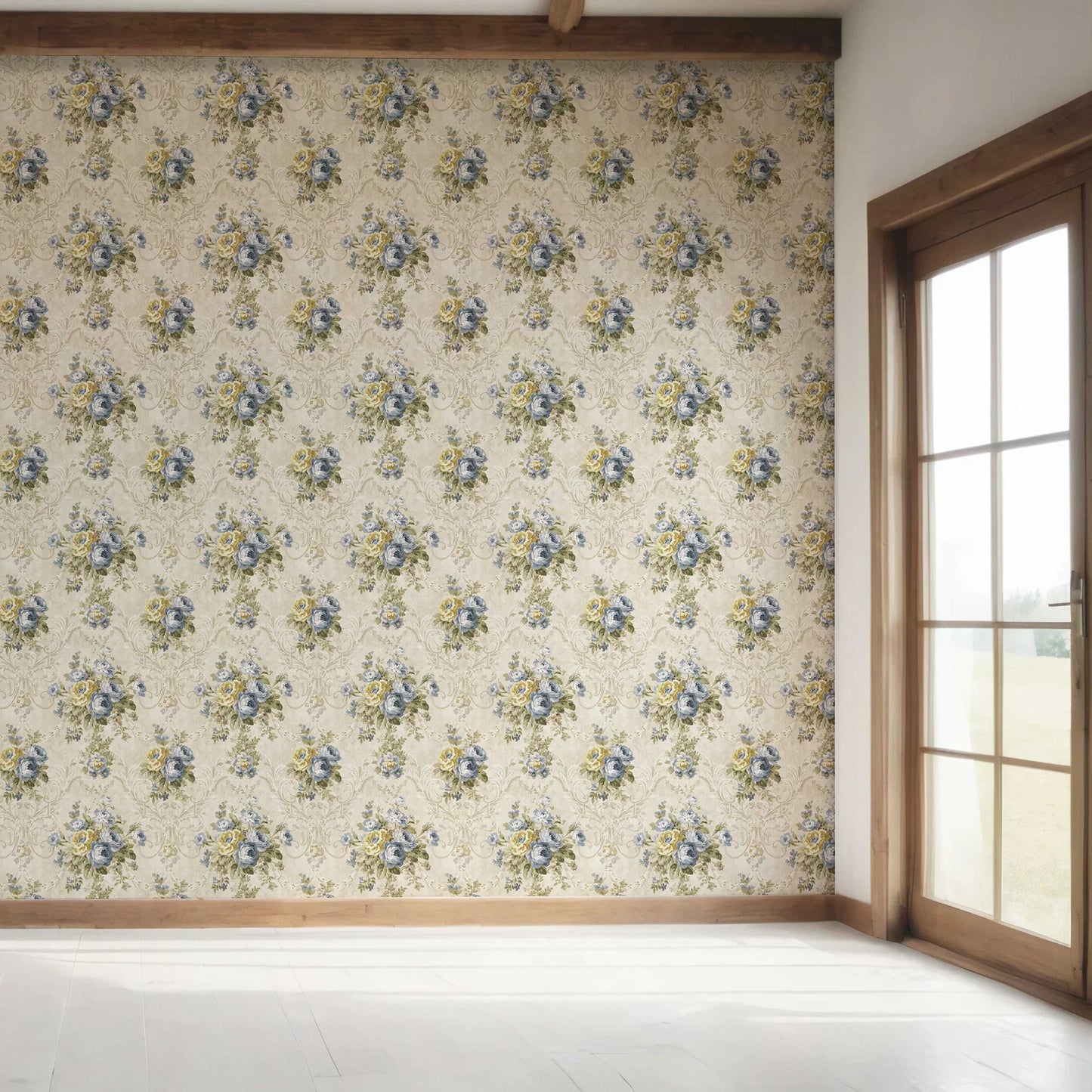 Belvoir Bloom Wallpaper - Cornflower Charm