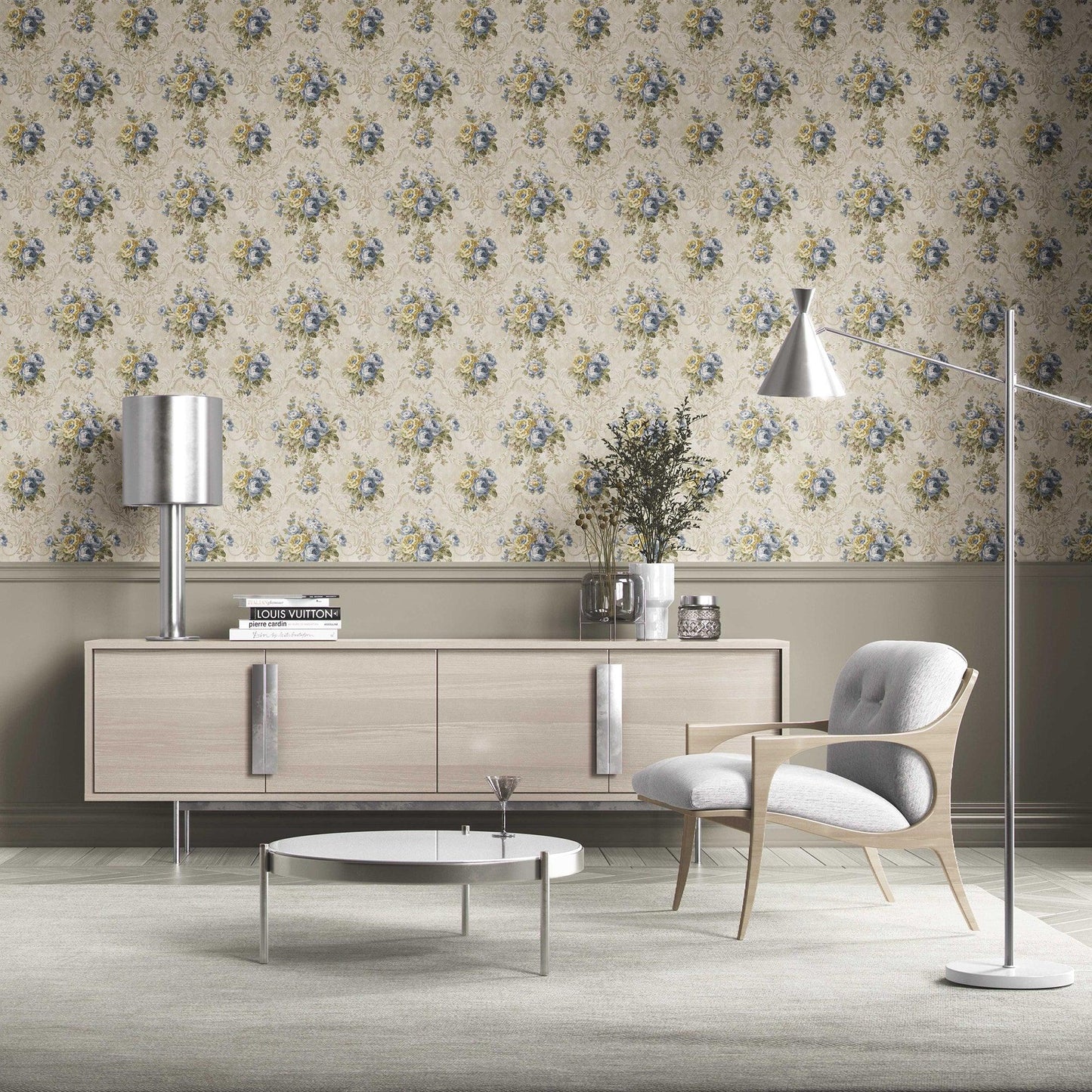 Belvoir Bloom Wallpaper - Cornflower Charm