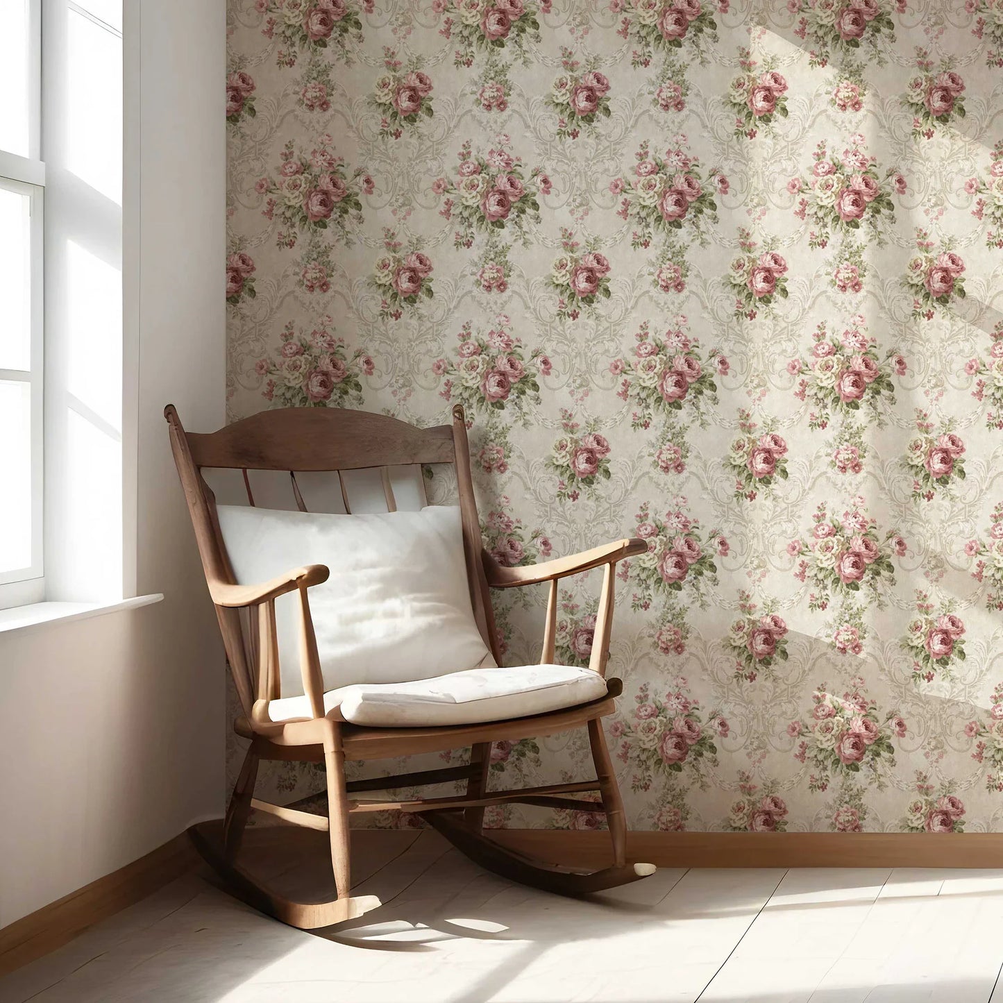 Belvoir Bloom Wallpaper - Rosewood Elegance