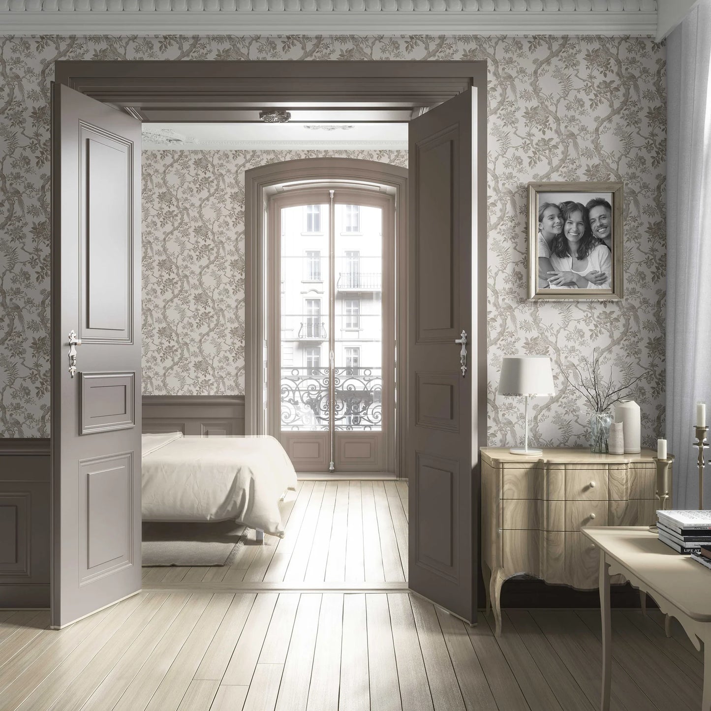 Willowbourne Wallpaper - Taupe Whisper