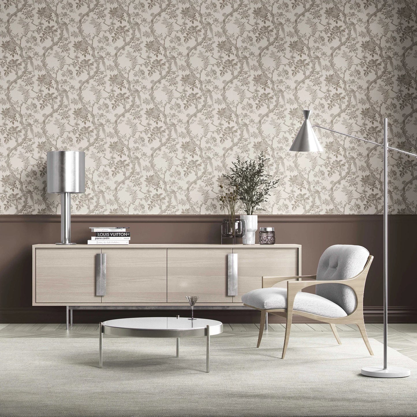 Willowbourne Wallpaper - Taupe Whisper
