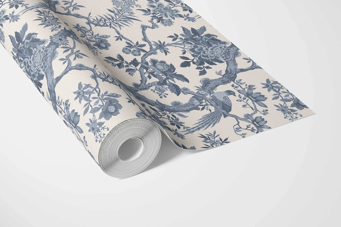 Willowbourne Wallpaper - Indigo Toile