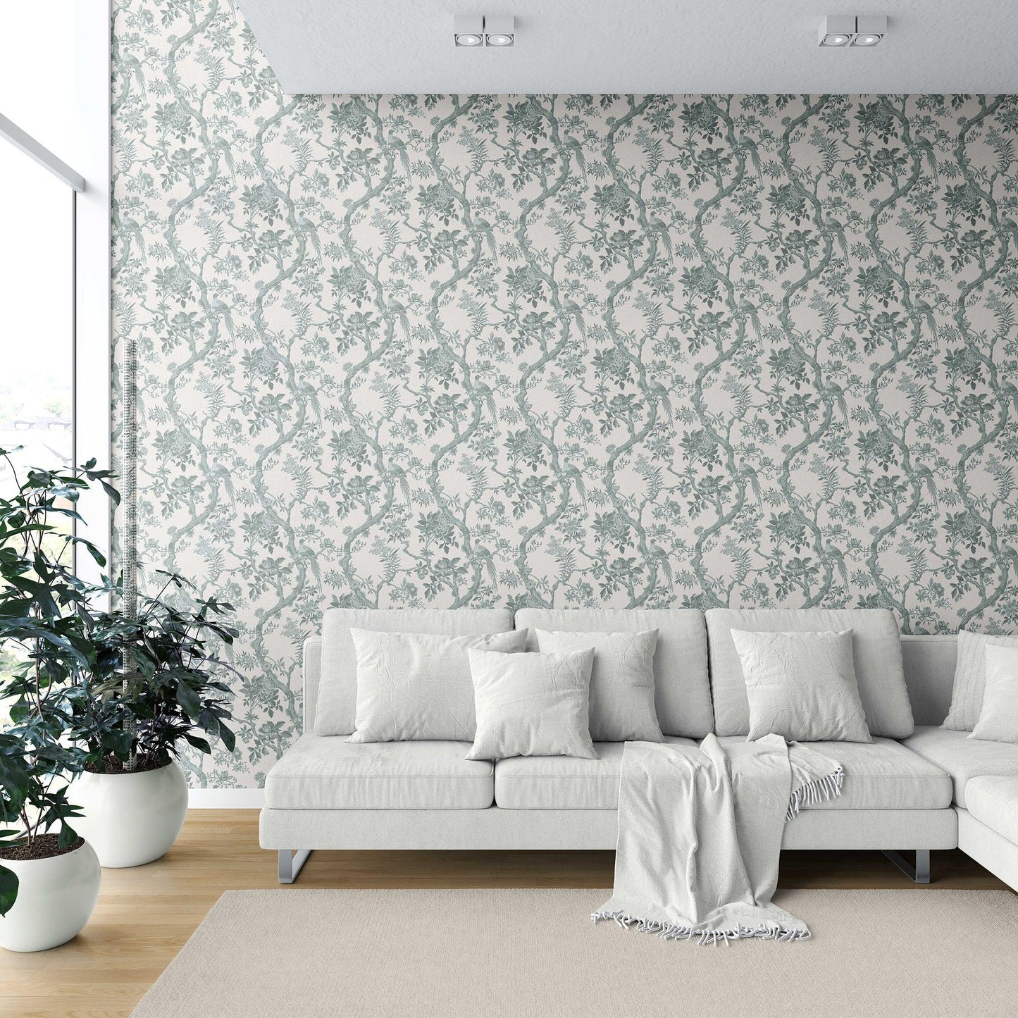 Willowbourne Wallpaper - Woodland Green